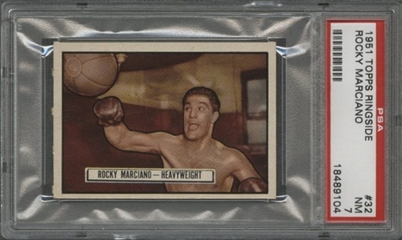 1951 Topps Ringside #32 Rocky Marciano - PSA NM 7
